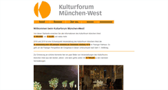 Desktop Screenshot of kulturforum-mwest.de